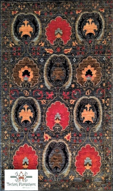 Grey Pink Fawn Handmade Suzani Carpet (4x6 ft)