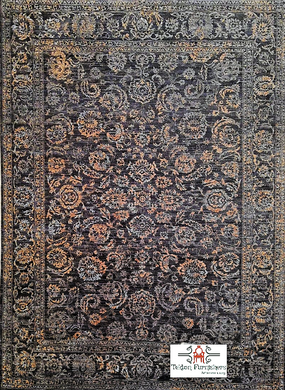 Rusty Grey Contemporary Handmade Carpet (8x10 ft)