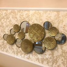 Load image into Gallery viewer, 3D Metallic + Mirror Golden Wall Hanging