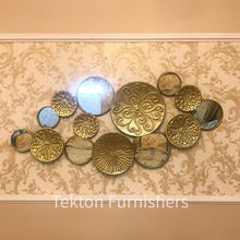 Load image into Gallery viewer, 3D Metallic + Mirror Golden Wall Hanging