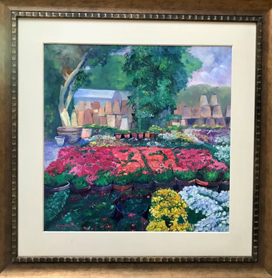 Flower Pots with Dahlia (35'x35