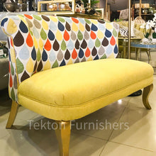 Load image into Gallery viewer, French Settee with Multipurpose upholstered Ottoman