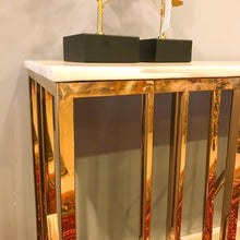 Load image into Gallery viewer, Modern Metal Console with Marble top