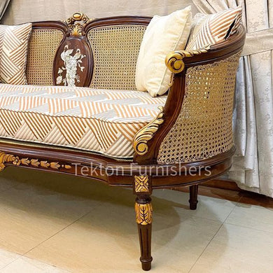 The Midas Cane Back Sofa