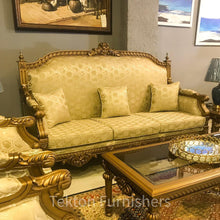 Load image into Gallery viewer, Traditional Hand Carved Solid Wood Sofa and Tables Set